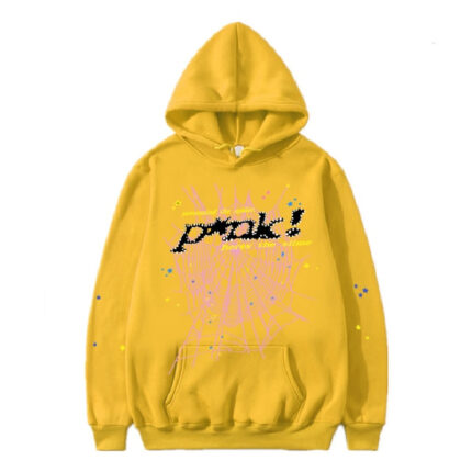 Yellow P*nk Sp5der Young Thug 555555 hoodie