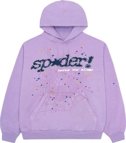 Sp5der Acai Hoodie Purple